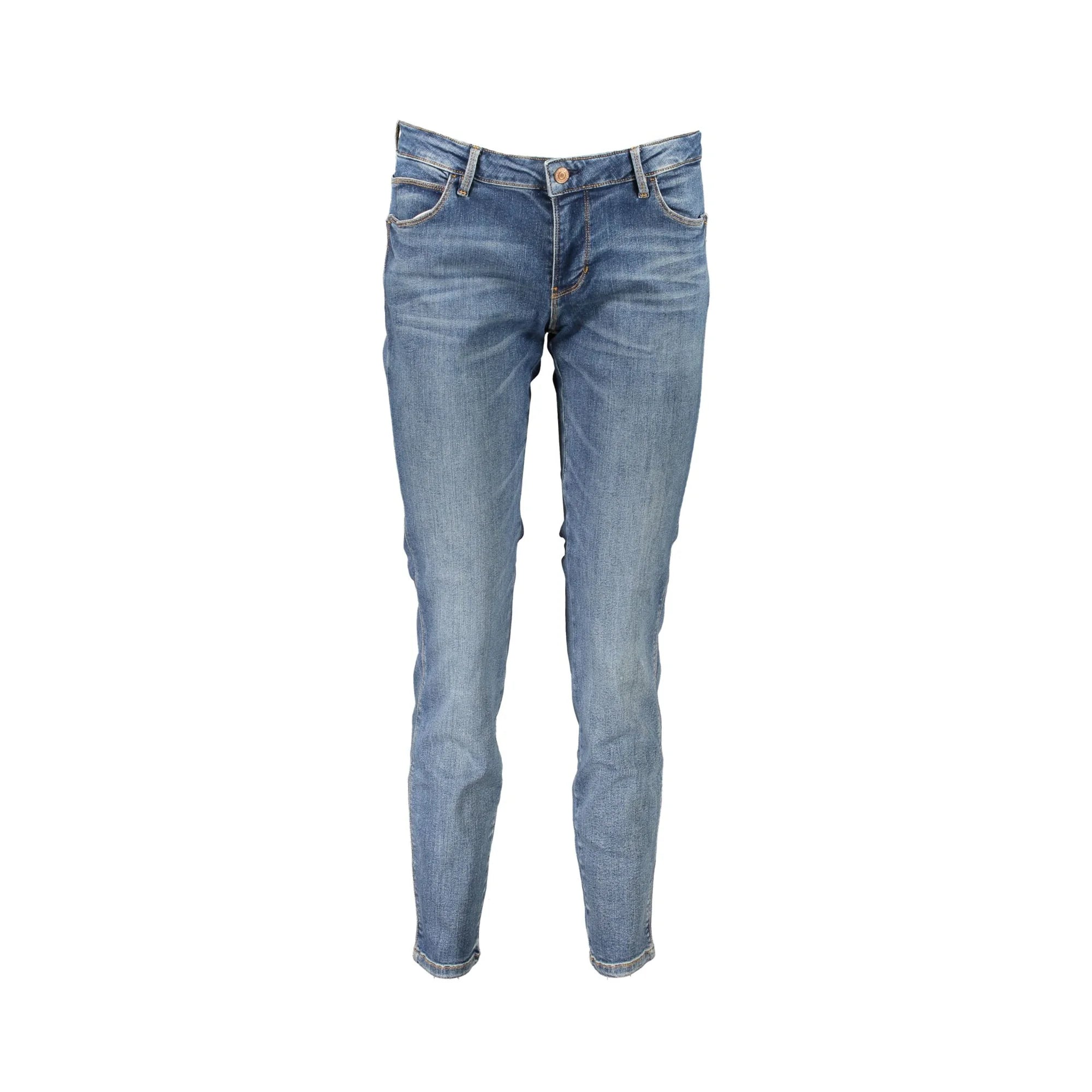 Guess Jeans Donna Blu Effetto Slavato Logo - foto prodotto